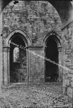 BOYLE ABBEY  CHAPELS OF SOUTH TRANSEPT FROM SOUTH AISLE